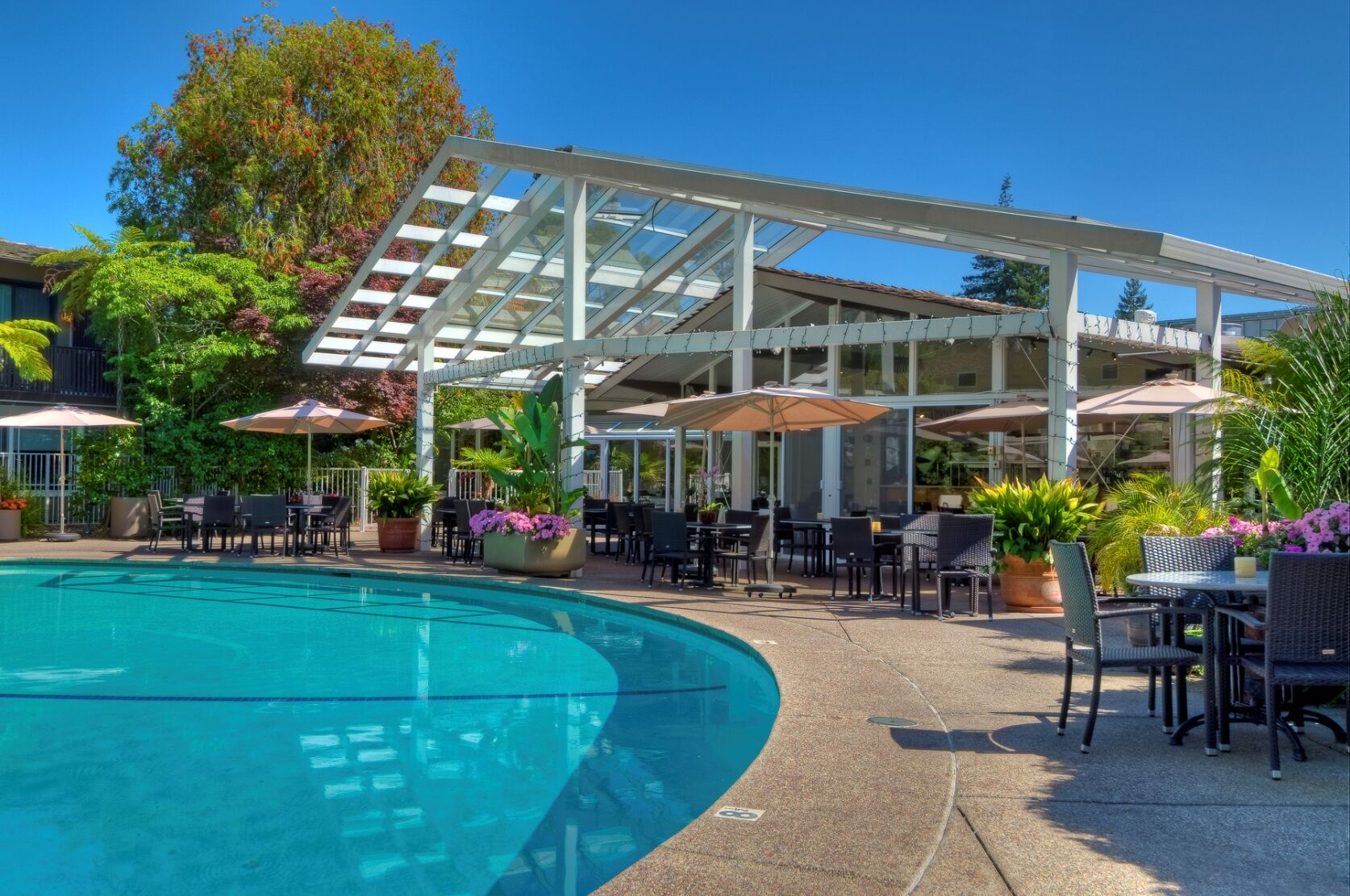 Dinah's Garden Hotel Palo Alto Exterior foto
